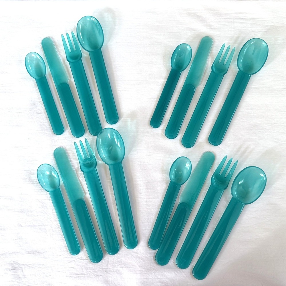 Bodum Plastic Flatware Silverware 16 Pieces (4) 4-Piece Place Settings